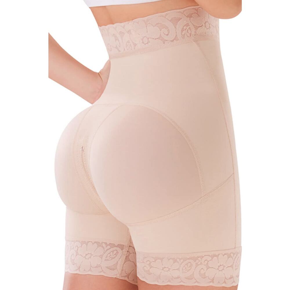SHAPE CONCEPT 003 Butt Lifter Shorts High-Compression Girdle Short Beige Size M